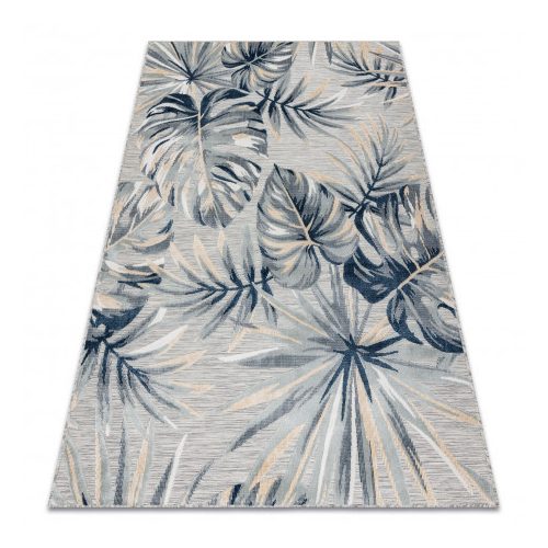 Covor BOTANIC 65265 Monstera Frunze, țesut plat- gri 157x220 cm
