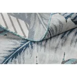 Covor BOTANIC 65242 Perie, cik-cak, țesut plat- aqua albastru 78x150 cm