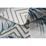 Covor BOTANIC 65242 Perie, cik-cak, țesut plat- gri 78x150 cm