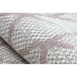 Covor țesut din sisal  SION 22129 țesut plat, ecru / roz 80x150 cm
