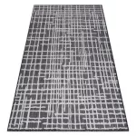 Covor țesut din sisal  SION, 22144 țesut plat, negru / ecru 80x150 cm