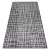Covor țesut din sisal  SION, 22144 țesut plat, negru / ecru 80x150 cm