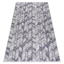   Covor țesut din sisal  SION 22180 țesut plat, ecru / albastru / roz 80x150 cm
