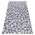 Covor țesut din sisal  SION Figuri geometrice, Triunghi, 22373 țesut plat, ecru / albastru / roz 80x150 cm