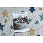 Covor țesut din sisal  COOPER 22260 ecru / albastru închis 80x150 cm