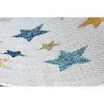 Covor țesut din sisal  COOPER 22260 ecru / albastru închis 80x150 cm