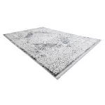 Covor modern REBEC, franjuri 51122A - înălțime fir 2 crem / albastru închis 80x150 cm