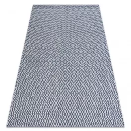   Covor țesut din sisal  CASA ECO boho  Diamant 22084 albastru închis / galben, covor reciclat 114x170 cm