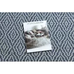 Covor țesut din sisal  CASA ECO boho  Diamant 22084 albastru închis / galben, covor reciclat 114x170 cm