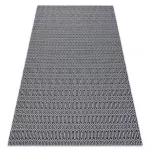 Covor țesut din sisal  CASA ECO boho 22075 negru / gri, covor reciclat 133x190 cm