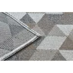 Țesut Sizal CASA Eco covor boho  triunghiuri 2816 galben / taupe, covor reciclat 133x190 cm