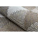 Țesut Sizal CASA Eco covor boho  triunghiuri 2816 galben / taupe, covor reciclat 133x190 cm