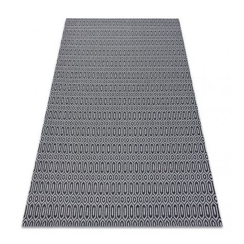 Covor țesut din sisal  CASA ECO boho 22075 negru / gri, covor reciclat 153x220 cm