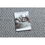 Tesut Sizal CASA Eco covor boho  diamant 22084 antracit / galben, covor reciclat 153x220 cm