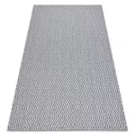 Covor țesut din sisal  CASA ECO boho  Diamant 22084 antracit / galben, covor reciclat 75x150 cm
