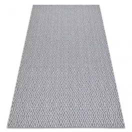   Covor țesut din sisal  CASA ECO boho  Diamant 22084 antracit / galben, covor reciclat 75x150 cm