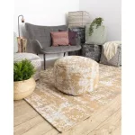 Covor țesut din sisal  CASA ECO boho  vintage  2809 crem / galben, covor reciclat 75x150 cm