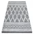 Tesut Sizal covor boho MOROC diamant 22297 franj.-douá straturi lánágri / crem, covor reciclat 78x150 cm