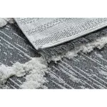 Tesut Sizal covor boho MOROC diamant 22297 franj.-douá straturi lánágri / crem, covor reciclat 78x150 cm