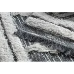 Tesut Sizal covor boho MOROC diamant 22297 franj.-douá straturi lánágri / crem, covor reciclat 78x150 cm