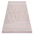 Tesut Sizal covor boho MOROC diamant 22297 franjuri - douá straturi láná róz / crem, covor reciclat 78x150 cm