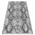 Covor țesut din sisal  SION  22162 țesut plat, ecru / negru 140x190 cm
