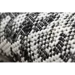 Covor țesut din sisal  SION  22162 țesut plat, ecru / negru 140x190 cm