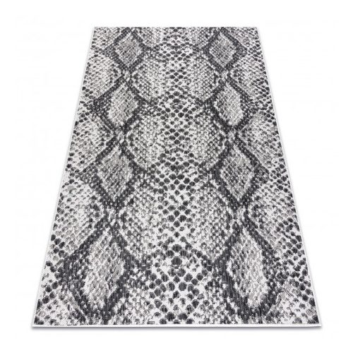 Covor țesut din sisal  SION  22162 țesut plat, ecru / negru 160x220 cm