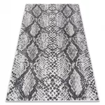 Țesut Sizal covor SION pielea șerpii  22162 țesut plat ecru / negru 200x290 cm