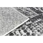 Covor țesut din sisal  SION  22162 țesut plat, ecru / negru 80x150 cm