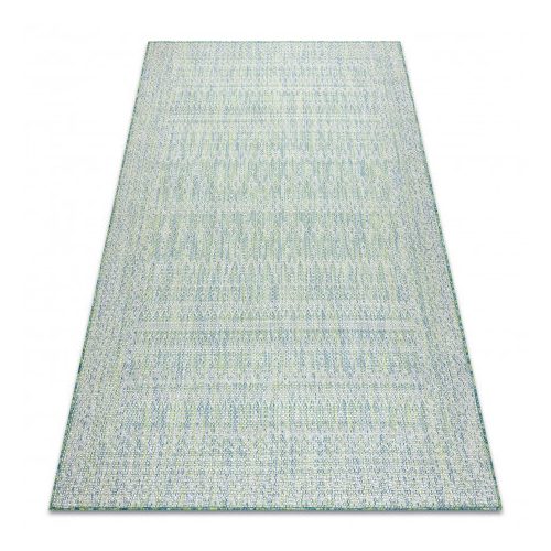 Țesut Sizal covor SION DIAMANT 22184 țesut plat verde/albastru / ecru120x170 cm