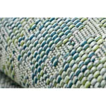 Covor țesut din sisal  SION Diamant 22184 țesut plat, verde / albastru / ecru 80x150 cm