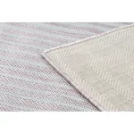 Covor țesut din sisal  SION 22376 țesut plat, roz / ecru 140x190 cm