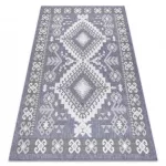 Covor țesut din sisal  SION  3007 țesut plat, albastru / roz / ecru 140x190 cm