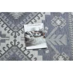 Covor țesut din sisal  SION  3007 țesut plat, albastru / roz / ecru 180x270 cm