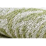 Covor țesut din sisal  SION Frunze, 22128 țesut plat, ecru / verde 180x270 cm