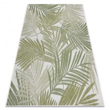  Țesut Sizal covor SION frunze de palmier tropical 2837 țesut plat ecru / verde 60x250 cm