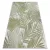 Covor țesut din sisal  SION Frunze 2837 țesut plat, ecru / verde 80x150 cm