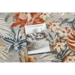 Covor BOTANIC 65262 Flori, țesut plat- gri 117x170 cm