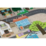 Kab. BAMBINO 34600 covor lavabil City, streets pentru copii antiderapant - bej / gri 80x150 cm