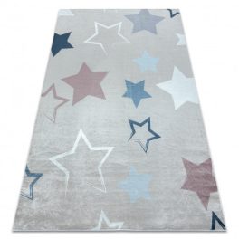    Kab. BAMBINO 48130 covor lavabil Stele pentru copii antiderapant - bej / gri 80x150 cm