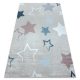  Kab. BAMBINO 48130 covor lavabil Stele pentru copii antiderapant - bej / gri 80x150 cm