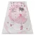  Kab. BAMBINO 2161 covor lavabil Balerina, pisoi pentru copii antiderapant - roz 120x170 cm