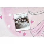  Kab. BAMBINO 2161 covor lavabil Balerina, pisoi pentru copii antiderapant - roz 120x170 cm