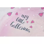  Kab. BAMBINO 2161 covor lavabil Balerina, pisoi pentru copii antiderapant - roz 120x170 cm