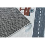  Kab. BAMBINO 46980 covor lavabil Forest pentru copii antiderapant - alb / verde 120x170 cm