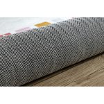  Kab. BAMBINO 47810 covor lavabil Rainbow, puncte pentru copii antiderapant - alb / roz 120x170 cm