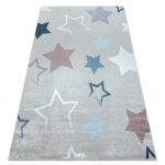 Kab. BAMBINO 48130 covor lavabil Stele pentru copii antiderapant - bej / gri 120x170 cm