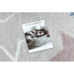 Kab. BAMBINO 48130 covor lavabil Stele pentru copii antiderapant - bej / gri 120x170 cm