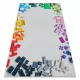  Kab. BAMBINO 38480 covor lavabil Set de construcții pentru copii antiderapant - gri / galben 140x200 cm